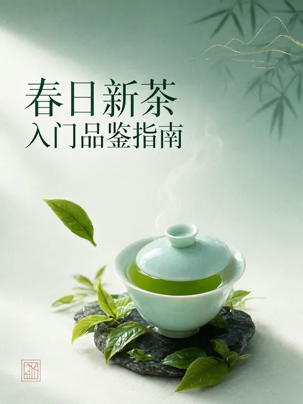 AI 图文风格示例：新茶品鉴